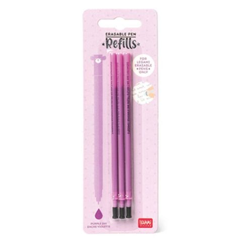3 recharges violettes pour stylo effaable