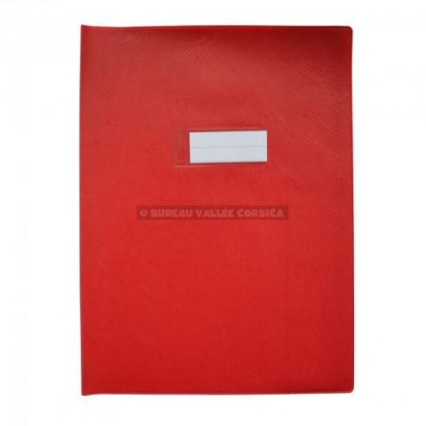Protge cahier elba agneau 24 x 32 pvc 20/100 sans marque page rouge